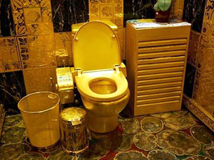 Hong Kong's gold toilet