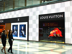 Designer brands dominate airport duty-free shops