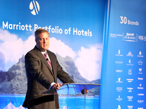 Marriott announces takeover of Starwood, Craig Smith Marriott President AP at Hong Kong press conference Friday 23 September 2016