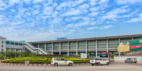 Yangon International Airport resounds with emptiness as it awaits the return of international flights in 2022