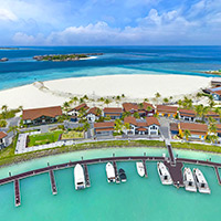 For family fun in Maldives the Crossroads three-hotel development includes a Hard Rock