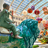 MGM MACAU is a very family friendly Macau hotel with art, Dali statues, top entertainment, and a museum 