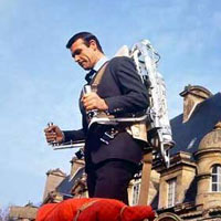 James Bond in Thunderball, rocket belt