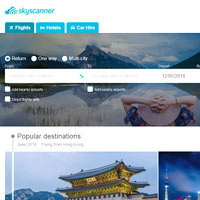 Best travel sites for airline info and tickets, SkyScanner