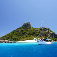 South Sea Cruises can arrange yachts and boat cruises around Fiji