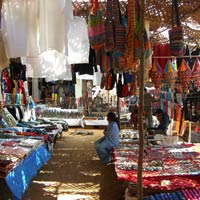 Goa guide, Anjuna Market by the beach