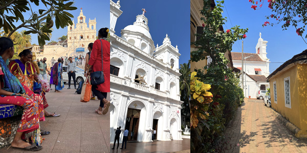 Guide to Goa churches - Panjim Church dates to 1541 and St Alex Church at Calangute is a fine example of Portuguese Baroque