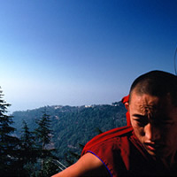 Tibetan monk at Dharamsala