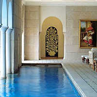 Amarvilas spa pool, Agra Taj views