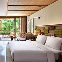 New Bali luxury hotels review - Andaz Bali rooms offer a contemporary take and compare well vs Apurva or Ritz