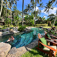Bambu Indah is an Ubud standout on this Bali resorts review - main ipper level pool