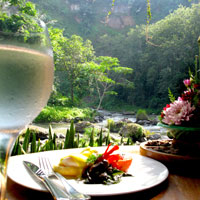 Royal Pita Maha breakfast by the Ayung River