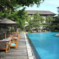 Bali child-friendly hotels, Courtyard in Nusa Dua