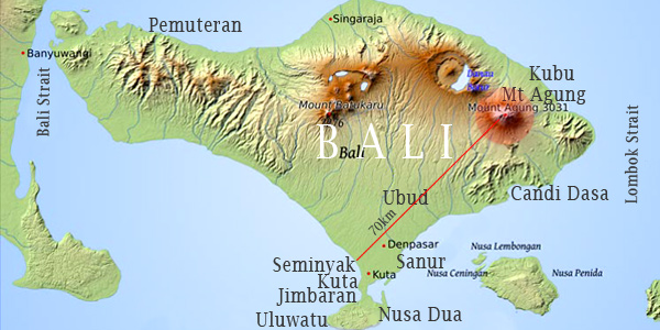 Bali volcano unnerves towns