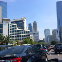 Jalan Sudirman outside Le Meridien