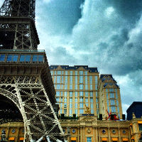 The Parisian Macau's miniature replica Eiffel Tower