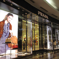 Kuala Lumpur brand shopping at Suria KLCC mall, Prada