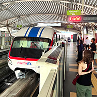 The monorail and MRT offer good commuter linkage around Kuala Lumpur