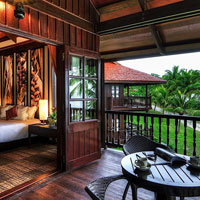 Pelangi Beach Resort wooden chalet