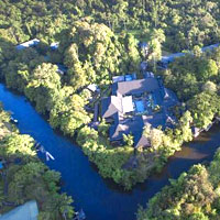 Mulu Marriott in Sarawak offers a rainforest setting on the river