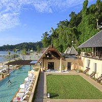 No slumming at posh Gaya Island Resort