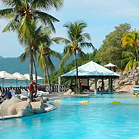 Tioman fun guide and resorts review: Berjaya seaside pool