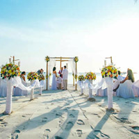 After the clean-up - Boracay resort weddings right on the beach at Fridays
