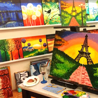 Manila fun guide for families, Sip and Gogh for art classes with wine and cheese