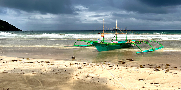 Nagtabon Beach is an hour's drive from Puerto Princesa
