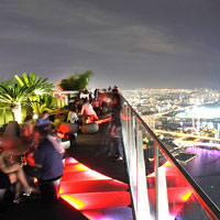 Vertiginous Singapore night views from 1-Altitude