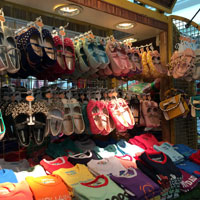 Singapore bargains on shoes, Bugis stall