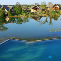 Best Sri Lanka resorts, Vil Uyana has views of Sigiriya Rock