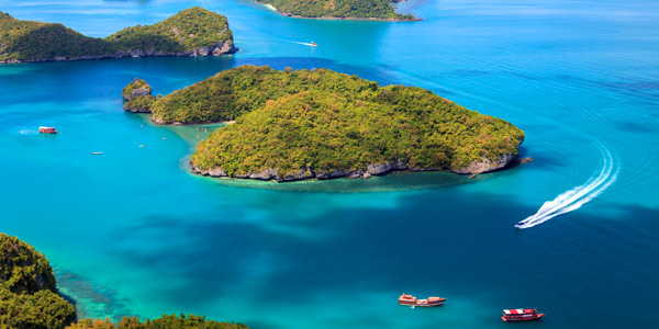 Koh Samui fun guide - Ang Thong National Marine Park is a popular side trip for divers and nature lovers