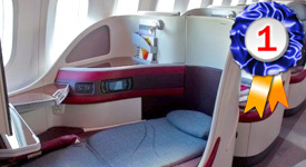 Qatar Airways Business Class ranked Best in the World in 2018 by Smart Travel Asia readers