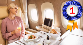 Emirates Business Class ranked Best in the World in 2023 by Smart Travel Asia readers