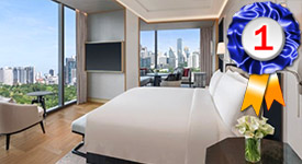The Ritz-Carlton Bangkok,  ranked No.1 as the Best Business and Meetings Hotel in Asia in 2025 reader poll by Smart Travel Asia