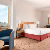 Abu Dhabu business hotels review, Hilton room