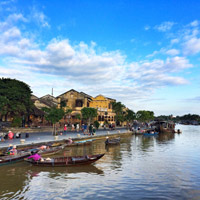 Hoi An ancient city is a refurbished silk town along the river