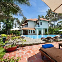 Takalau Resort's Villa Myosotis is a four-bedroom escape with pool