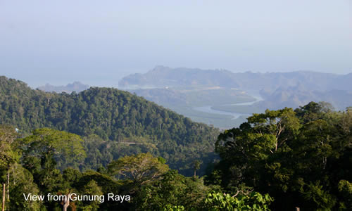 View from Gunung Raya / photo: Vijay Verghese